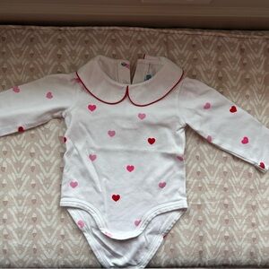 Jacadi 12m Heart Print baby One Piece